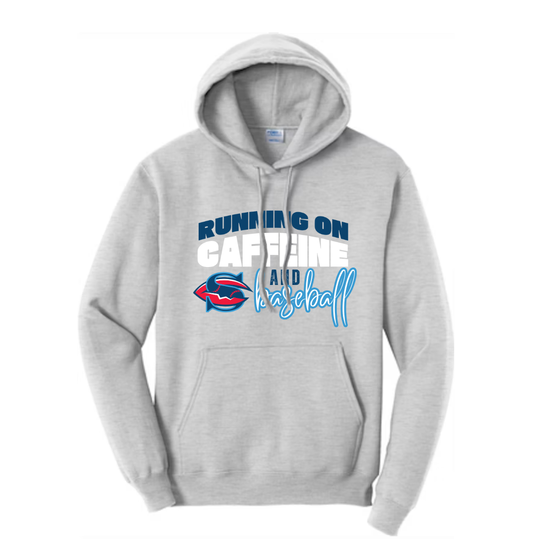 Running on Caffeine and Baseball Hoodie