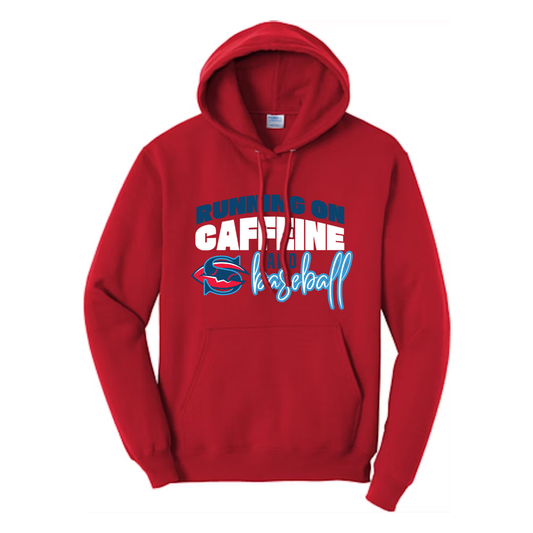 Running on Caffeine and Baseball Hoodie