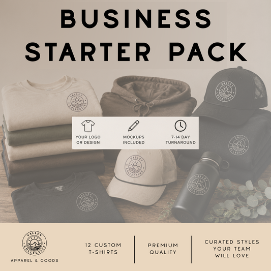 custom shirt printing, shirts for businesses, business apparel printing, business apparel bundle, business apparel package, custom apparel with logo